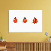 Drie vogelsoorten 2013 canvas afdruk (Insitu (Woonkamer))