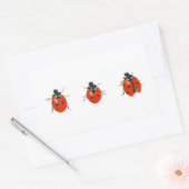 Drie vogelsoorten 2013 rechthoekige sticker (Envelop)