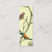 Drie vogeltjes die over een dunne Visitekaartje sp (Voorkant)