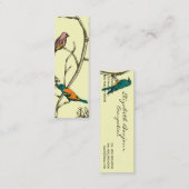 Drie vogeltjes die over een dunne Visitekaartje sp (Voorkant / Achterkant)