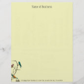 Drie vogeltjes praten ~ Letterhead Business Work Briefhoofd (Voorkant)