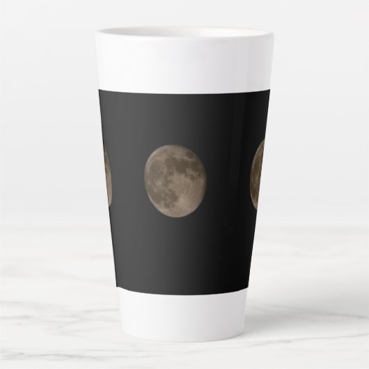 Drie volle manen latte mok (Voorkant)