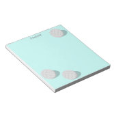 drie volleyballen gepersonaliseerde sporten notitieblok (Schuin)