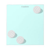 drie volleyballen gepersonaliseerde sporten notitieblok (Voorkant)