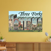 Drie vorken, Montana Canvas Afdruk (Insitu (Woonkamer))