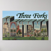 Drie vorken, Montana Poster (Voorkant)