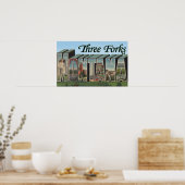 Drie vorken, Montana Poster (Keuken)