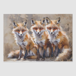 Drie Vossen Decoupage Tissuepapier