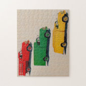 drie vrachtwagens van de jaren veertig legpuzzel (Verticaal)