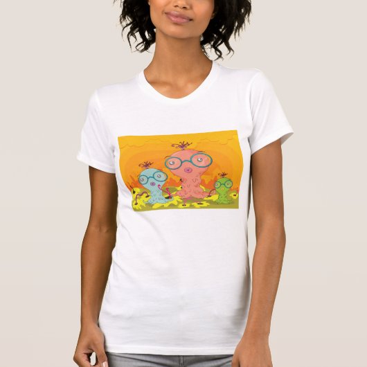 Drie vreemde creaties Weemens T-Shirt (Voorkant)