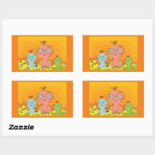Drie vreemde wezens Stickers (Vel)