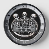 Drie vriendelijke skeletten uw afdelingsnaam (Voorkant)