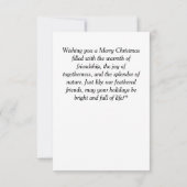 Drie vriendelijke struisvogels kaart (Achterkant)