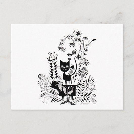 Drie vrienden briefkaart (Voorkant)
