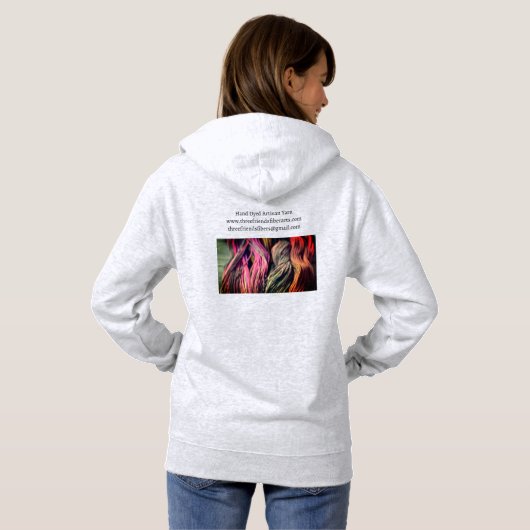 Drie Vrienden Fiber Arts Sweatshirt (Achterkant volledig)