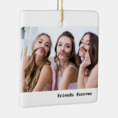 Drie Vrienden Foto minimalistisch Keramisch Ornament (Rechts)