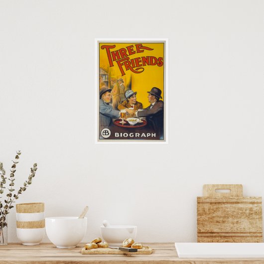 Drie vrienden poster (Keuken)