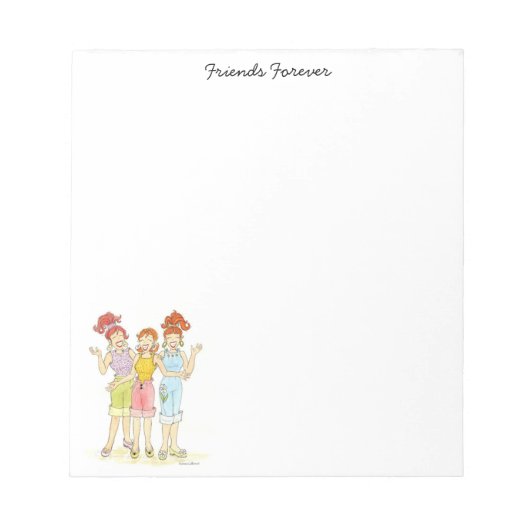 Drie vrienden voor altijd notitieblok (Voorkant)