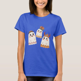 Drie vrolijke geesten met unieke kopstukken t-shirt