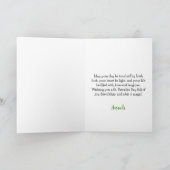Drie vrolijke kabouters & klavertjes St. Patrick's Kaart (Binnen)