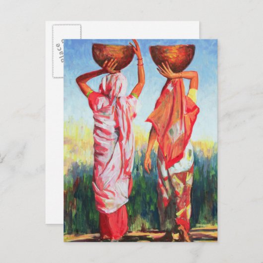 Drie vrouwen 1993 briefkaart (Voorkant / Achterkant)