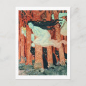 Drie vrouwen en drie wolven (w/c) briefkaart (Voorkant)