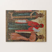 Drie Vrouwen heiligen Orthodox Byzantijns icoon Legpuzzel (Horizontaal)