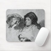 Drie vrouwen hoofden met één slaapstand, 1637 muismat (Met muis)