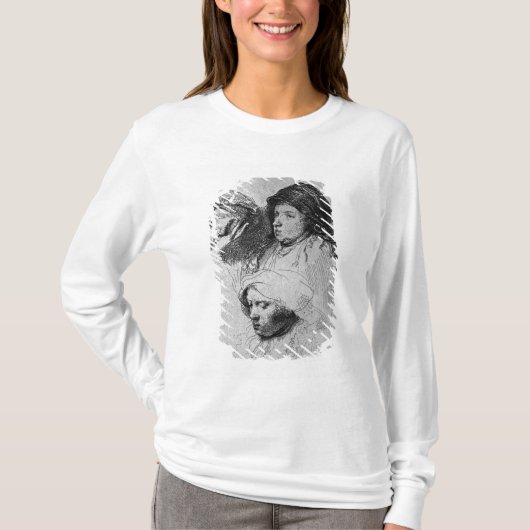 Drie vrouwen hoofden met één slaapstand, 1637 t-shirt (Voorkant)