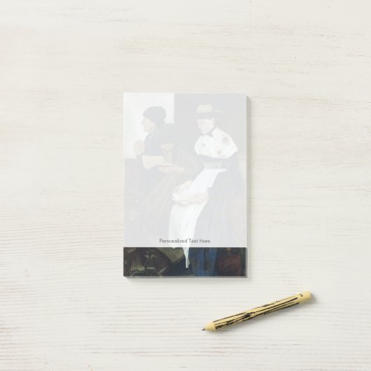 Drie Vrouwen in de Kerk, 1882 Post-it® Notes (Op bureau)