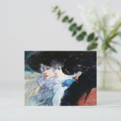 Drie vrouwen in profiel, mooie kunst, briefkaart (Staand voorkant)