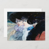 Drie vrouwen in profiel, mooie kunst, briefkaart (Voorkant / Achterkant)