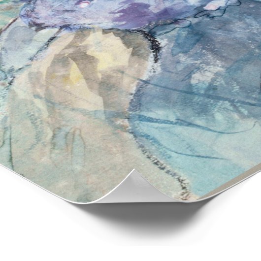 Drie vrouwen in profiel, mooie kunst, poster (Hoek)