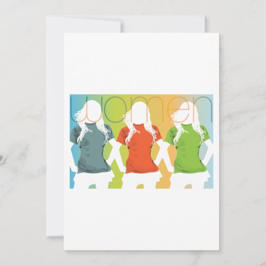 Drie vrouwen kaart (Voorkant)