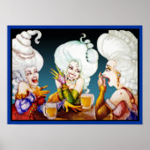 Drie vrouwen met Big Hair Poster (Voorkant)