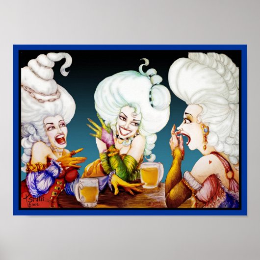 Drie vrouwen met Big Hair Poster (Voorkant)