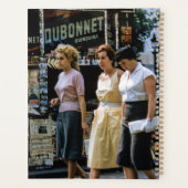 Drie vrouwen Parijse straatmode Planner (Achterkant)