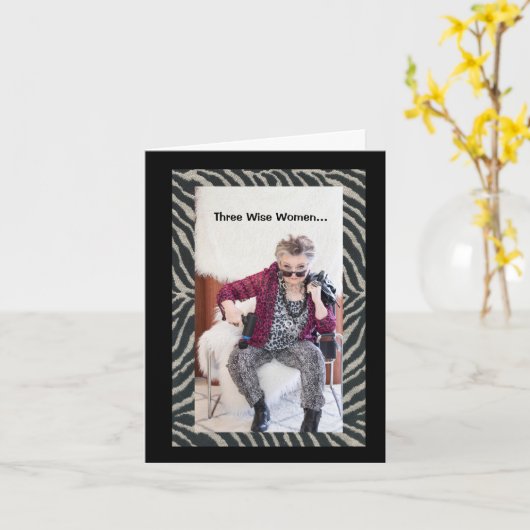 Drie vrouwen zouden... Kaart (Gele Bloem)