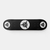 Drie waaier ginkgo skateboard (Horizontaal)