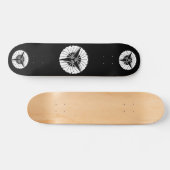Drie waaier ginkgo skateboard (Horizontaal)