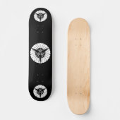Drie waaier ginkgo skateboard (Voorkant)