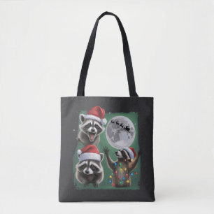 Drie Wasberen Met De Maansterrenstelsel Kerstmis  Tote Bag