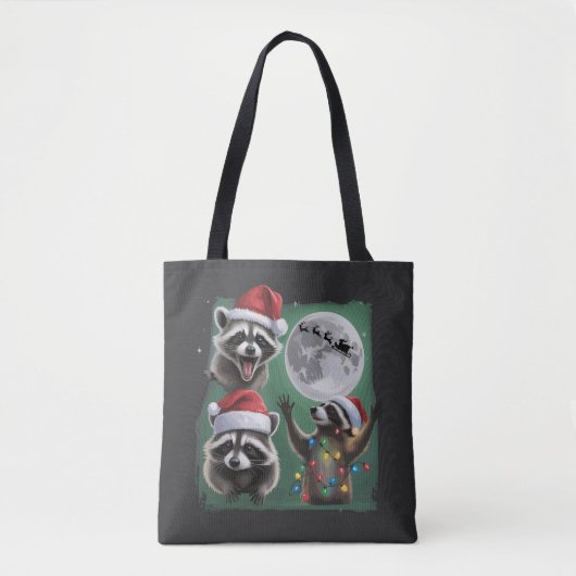Drie Wasberen Met De Maansterrenstelsel Kerstmis Tote Bag (Voorkant)