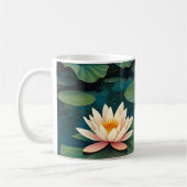 Drie waterlelies koffiemok (Links)