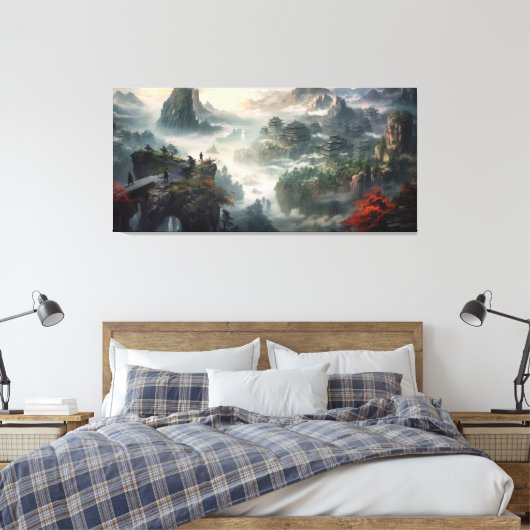 Drie Waterverf Canvas Afdruk (Insitu (Slaapkamer))