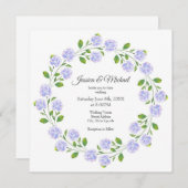 Drie Waterverf Floral Wreater Kaart (Voorkant / Achterkant)