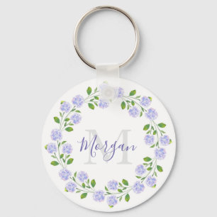 Drie Waterverf Floral Wreater Sleutelhanger