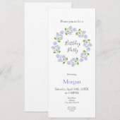 Drie Waterverf Hydrangeas krans Kaart (Voorkant / Achterkant)