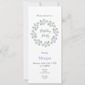 Drie Waterverf Hydrangeas krans Kaart (Voorkant)