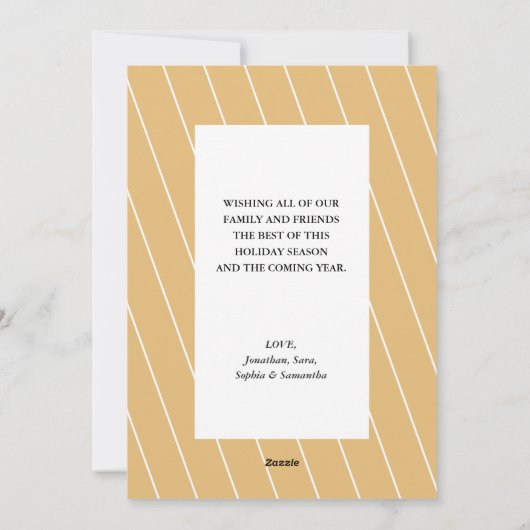 Drie Waterverf Pine Branches Kerstmis Feestdagenkaart (Achterkant)